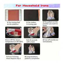 1/2 件可爱奶牛熨烫热转印乙烯基 T 恤 DIY 服装 T 恤面具牛仔裤背包帽子枕头简易热压贴花个性化风格可水洗热转印设计 - 彩色 - 查看 8