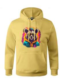 Men Hoodies - Màu vàng - Xem 1