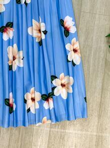 Women Skirts - Baby Blue - View 4