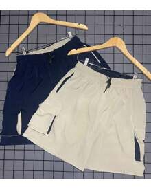 Men Shorts - 藍色 - 查看 2