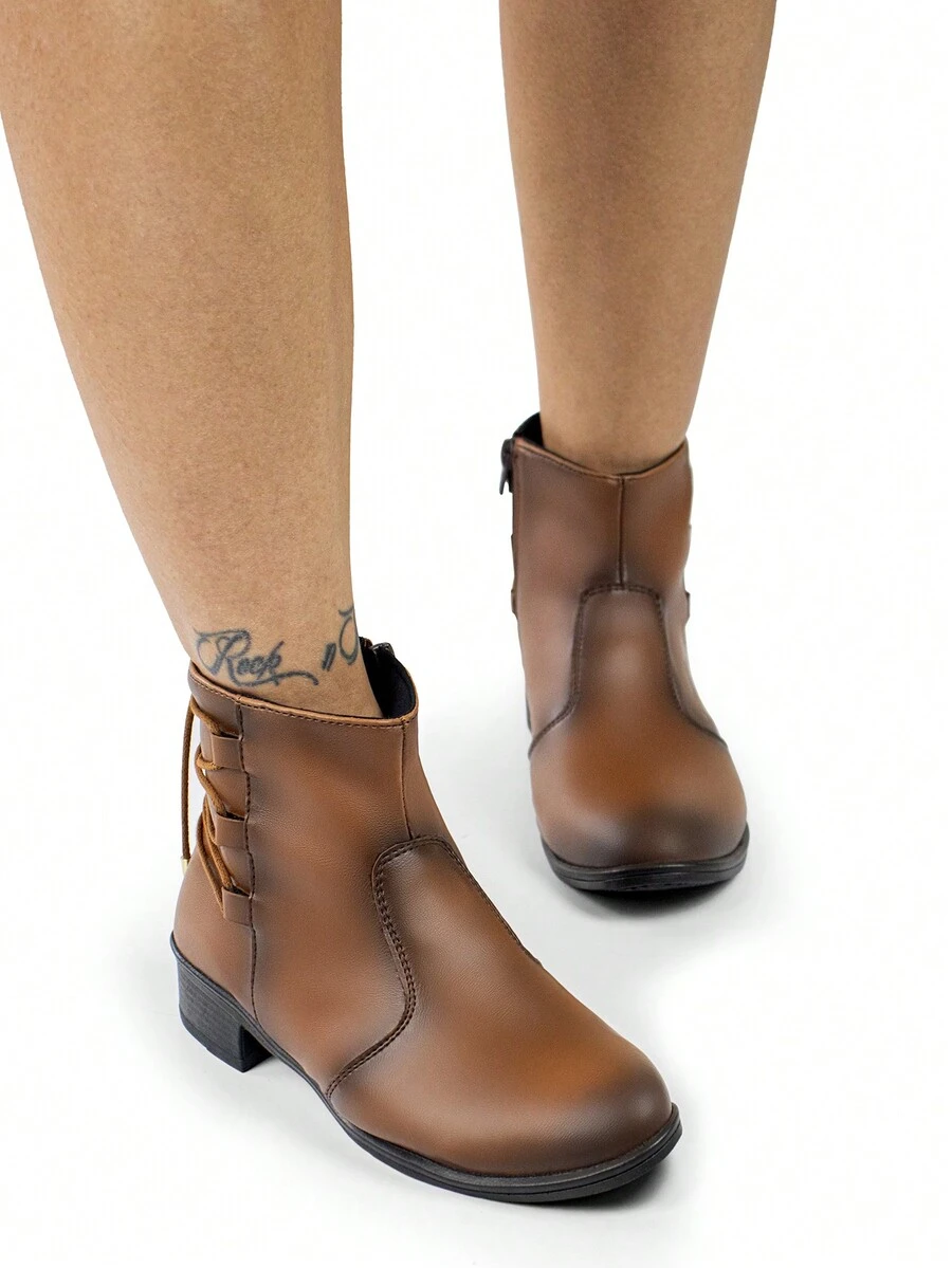 Women Ankle Boots & Booties - 駝色 - 查看 1