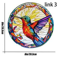 1個金屬鐵蜂鳥裝飾掛件,適用於家居裝飾,有多種顏色可選 - 彩色 - 查看 4