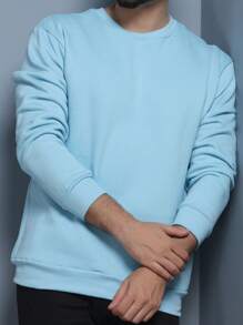 Men Sweatshirts - Celeste - Ver 3