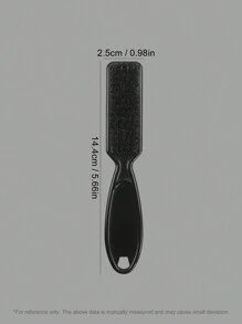 3入組小型油頭斷髮梳，適用於鬍鬚和頭髮，小型梳子適用於油頭，毛躁頭髮和鬍子造型和吹風，理髮師刮片清潔刷理髮師剪髮機清潔刷指甲刷工具，小型理髮師刮片清潔刷理髮師剪髮機刷(黑色) - 黑色 - 查看 8