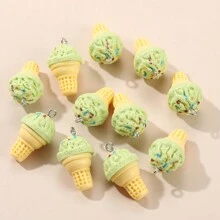 Colgante En Forma De Cono De Helado De Resina De 20 Piezas, Suministros Para Hacer Joyas Diy - Multicolor - Ver 5