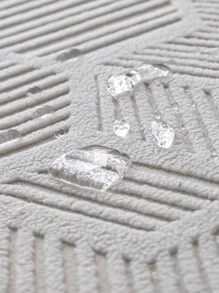 1pc Splash-Proof Embossed Rhinestone Checked Elastic Stretch Sofa Cover, Universal Four Seasons Sofa Cushion Cover, Armrest Cover And Backrest Cover For 1/2/3/4 Seaters - Light Grey - View 8