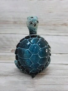 1 件冥想海龟雕像，适用于宁静的花园、瑜伽装饰、创意礼物、派对礼品、家居和房间装饰 - 彩色 - 查看 7