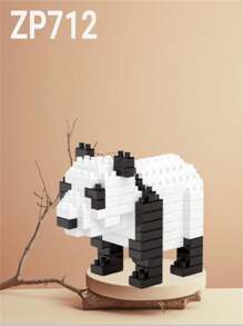 1 Stück handgefertigtes DIY Nanoblock Modell, witzige Tiere Serie Schaf/Zebra/Giraffe/Eisbär, Bausteine für Erwachsene, Sammlerstück, Geschenk zu Neujahr/Geburtstag