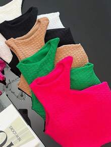 Women Bodysuits - 摩卡棕 - 查看 2