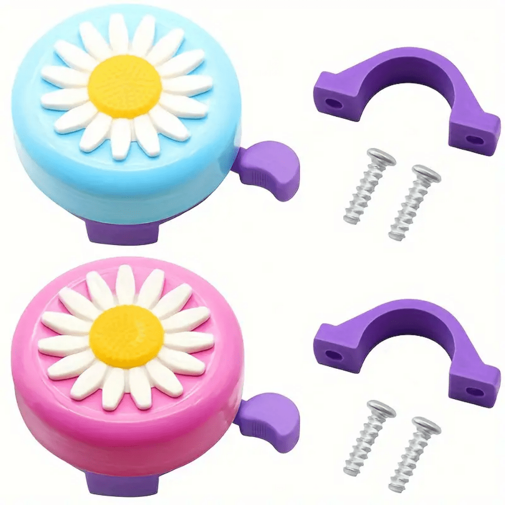 1pc Bike Bell, Daisy Bike Ringtone Clear, Lovely Color, Decorated With