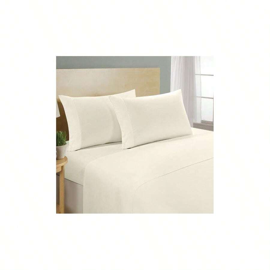 4-Piece Set: 100% Egyptian Cotton 1000 Thread Count Deep Pocket Luxury Sheets - Beige - View 1