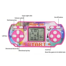 1 Pieza Consola De Videojuegos Clásicos Retro De Color Aleatorio Con Varios Juegos, Consola De Juegos Portátil Mini(no Hay Garantía De Que Las Piezas Tengan El Mismo Color Debido A Lotes Diferentes De Producción) - Multicolor - Ver 3