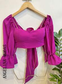 Women Tops - Màu tím  Violet - Xem 1