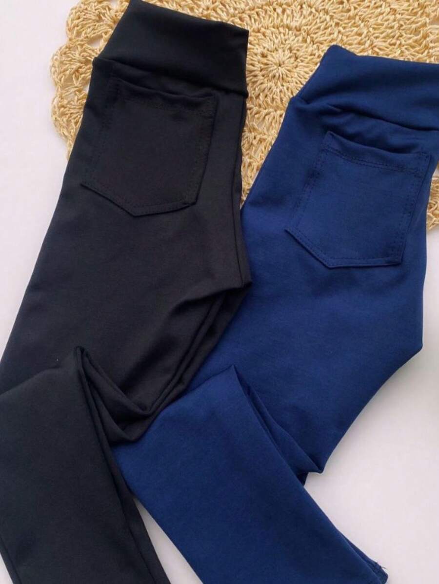 Young Girls Pants - Màu xanh hải quân - Xem 1