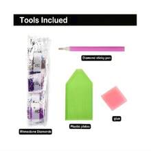 1入組貓頭鷹鑽石繪畫套裝,5d特殊形狀鑽石藝術,適合初學者,水晶鑲嵌鑽石繪畫家居裝飾禮物30*30cm - 彩色 - 查看 6