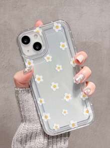 1 ốp lưng mềm trong suốt bảo vệ điện thoại với họa tiết hoa, chống sốc, tương thích với iPhone 11/12/13/14/15/15 Pro/15 Plus/15 Pro Max/7 Plus/8 Plus/X/XS Max/XR/11 Pro/12 Pro/13 Pro/14 Pro/12 Mini/13 Mini/11 Pro Max/12 Pro Max/13 Pro Max/14 Pro Max/14 Plus/6/6S/6 Plus/7/8/SE & Galaxy A54/A14/A12/A13/A15/A32/A33/A24/A52S/S20/S21/S22/S23/S24/S23 Plus/S24 Ultra, phiên bản quốc tế, không phải phiên bản nội địa. - Trong sáng - Xem 2