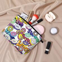 Cosmetic Bag For Women,Small Makeup Pouch Travel Bags For Toiletries Organizer Pouches With Zipper Stylish Waterproof Makeup Bags Printed Pattern - Multicolor - View 9