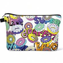 Cosmetic Bag For Women,Small Makeup Pouch Travel Bags For Toiletries Organizer Pouches With Zipper Stylish Waterproof Makeup Bags Printed Pattern - Multicolor - View 10