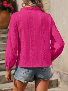 Women Tops - 玫紅色 - 查看 6