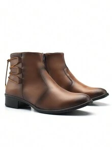 Women Ankle Boots & Booties - 駝色 - 查看 4