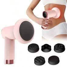 Electric Massager, Sports/Fitness & Home Use Multi-Function Portable Abdominal, Leg, Waist Massager, Handheld Beauty Device, Valentine's Day Gift - Pink - View 2