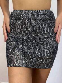 Women Skirts - 銀色 - 查看 2