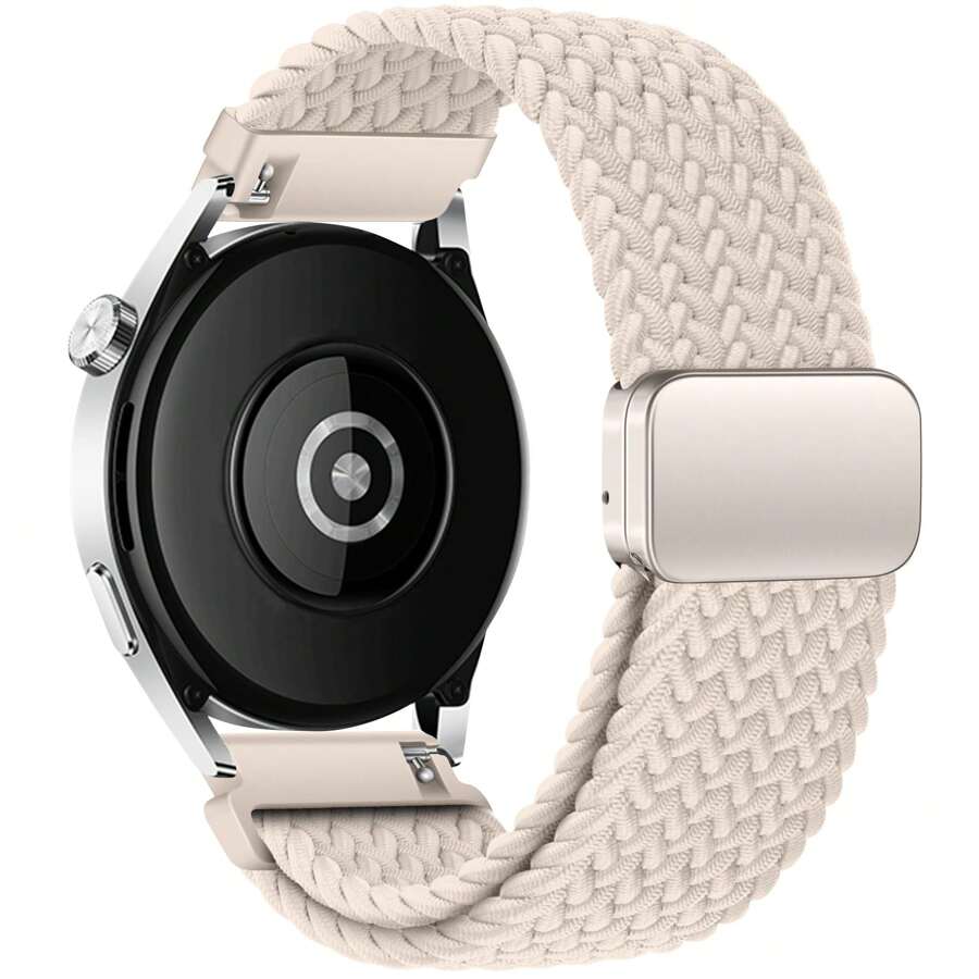 Dây đeo từ tính 20mm/22mm Tương thích với Samsung Galaxy Watch 6 4 Classic/5 Pro/Active 2/S3 Vòng đeo tay bện nylon Huawei Watch GT2 3 4 Band, Star