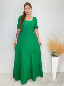 Women Dresses - 綠色 - 查看 3