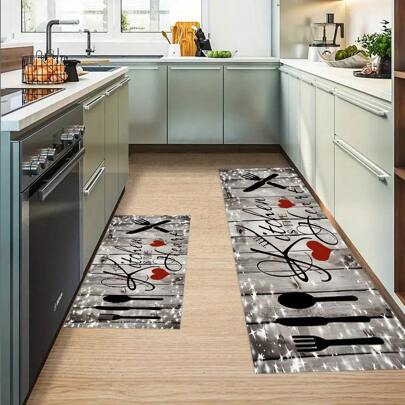 1入組水晶柔毛地墊適用於客廳/入口/廚房,柔軟防滑易清洗,防塵