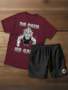 Men T-Shirts - Màu Đỏ Sâu - Xem 1