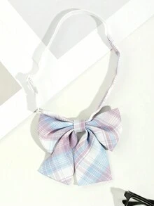 1條女士時尚預織簡約 Jk款式 領帶,適合約會、旅行、攝影等場合,搭配簡單方便 - 彩色 - 查看 13