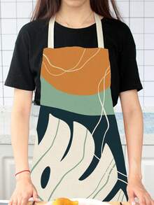 1 Miếng Hoa Và Chim Nghệ thuật Thiết kế Và Đi thuyền Chủ đề Tạp dề Đối với Nấu ăn trong bếp Và Nhà  Sử dụng - màu đen - Xem 5