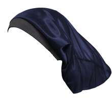 1入組男款長筒波浪帽,彈性緞面睡眠帽,具有保護頭髮功能,適用於日常穿著、睡眠和禮物贈送 - 彩色 - 查看 7