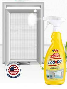 1bottle(600g) Strong Cleaning Agent For Window Glass, No Disassemble Required, Professional Formula For Diamond Mesh, Home Cleaning Tool - Yellow - View 3