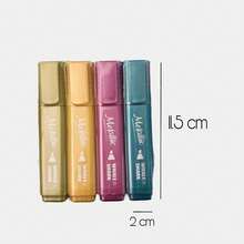 Juego de Plumones metálicos punta cincel / Paquete de marcadores metálicos - Multicolor - Ver 2