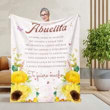 1pc Abuelita Gifts, Abuelita Gifts In Spanish, Regalos Para Abuela, Xmas Gifts For Abuela Abuelita, Abuelita Gifts From Grandchildren, Abuelita Grandma Gifts Throw Blanket,Mother's Day Gift Sunflower Floral Blanket Birthday Present