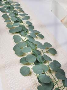 Eucalyptus Garland Artificial Greenery Garland Faux Eucalyptus Leaves Table Garland Vines For Wedding Backdrop Fireplace Arch Door Wall Room Decoration Simulate Vertical Vine, Valentine Day, Gift Gifts Birthday Graduation,Fake Plants