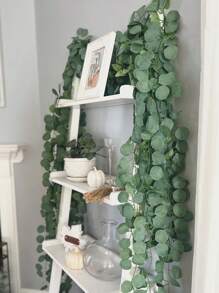 Eucalyptus Garland Artificial Greenery Garland Faux Eucalyptus Leaves Table Garland Vines For Wedding Backdrop Fireplace Arch Door Wall Room Decoration Simulate Vertical Vine, Valentine Day, Gift Gifts Birthday Graduation,Fake Plants