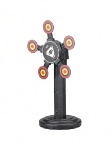 Electronic Shooting Target With Scoring System And Single Rotating Wheel, Suitable For Gun Targets Practice - Black - View 6