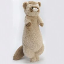 1 Pieza Juguete De Peluche Encantador De Hurón Y Marta Americana De 50cm De Largo, Peluche Largo De Piel Peluda Para Regalo De Cumpleaños - Multicolor - Ver 8