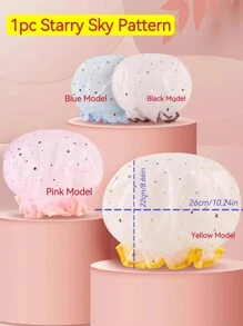 1 Mũ tắm EVA, Mũ tắm chống nước hiện đại cho phòng tắm - Xám - Xem 4