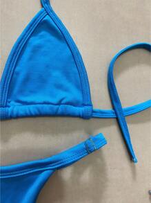 Women Bikini Sets - Blue - View 2