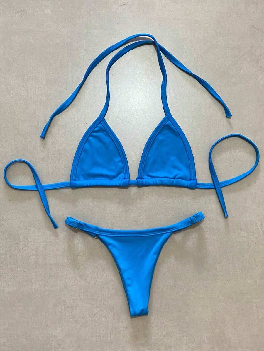 Women Bikini Sets - Blue - View 1