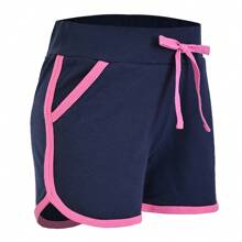 Young Girls Shorts - Navy Blue - View 2