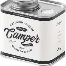 Coffee Beans Sealed Tin Can With Airtight Lid For Storage And Freshness, Packaged In Iron Box - White - View 4