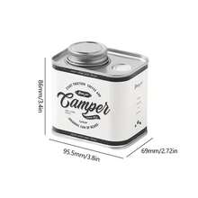 Coffee Beans Sealed Tin Can With Airtight Lid For Storage And Freshness, Packaged In Iron Box - White - View 5