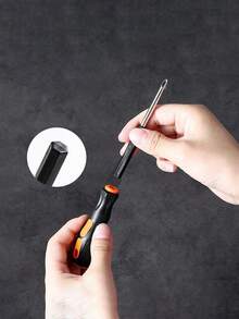 8pcs Set Packaged Screwdriver Repair Tool Kit With Various Heads (Cross, Slotted, Star) - Black - View 4