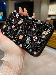 1 Miếng Không gian Mèo & Chó Mô hình Ốp lưng & bao da điện thoại Tương thích với iPhone , Samsung , , , , - màu đen - Xem 2