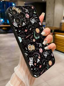 1 Miếng Không gian Mèo & Chó Mô hình Ốp lưng & bao da điện thoại Tương thích với iPhone , Samsung , , , , - màu đen - Xem 3