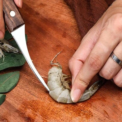 Shrimp Deveiner Tool Seafood Oyster Opening Knife Stainless Steel Cutter Head Prawn Peeler Kitchen Tools